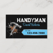 Blue Label für Handyman Repair & Maintenance Servi Visitenkarte (Vorderseite)
