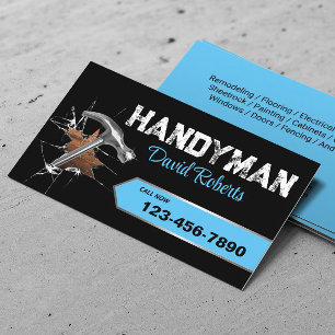 Blue Label für Handyman Repair & Maintenance Servi Visitenkarte