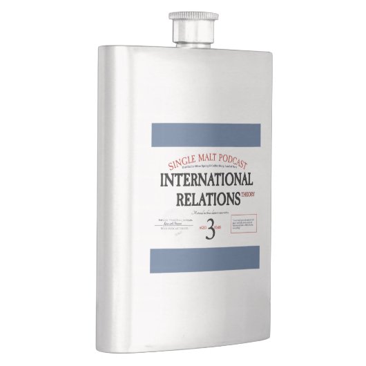 "Blue Label" Whiskey & IR Theorieflasche Flachmann (Rechts)