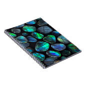 Blue Labradorite Crystals Gems Notebook Journal Notizblock (Rechte Seite)
