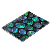 Blue Labradorite Crystals Gems Notebook Journal Notizblock (Linke Seite)