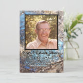 Blue Labradorite Stone mit Zitat und Square Foto Programm (Stehend Vorderseite)