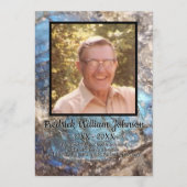 Blue Labradorite Stone mit Zitat und Square Foto Programm (Vorderseite)