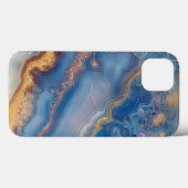 Blue Lace Agate Case-Mate iPhone Hülle (Rückseite (Horizontal))