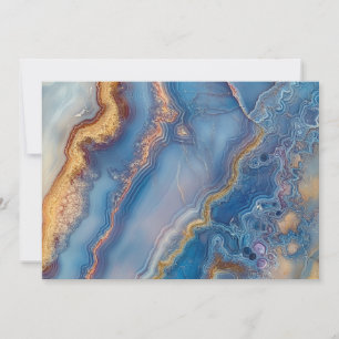 Blue Lace Agate Feiertagskarte