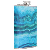 Blue Lace Agate Gemstone Flachmann (Rechts)