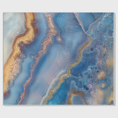 Blue Lace Agate Geschenkpapier (Flach)