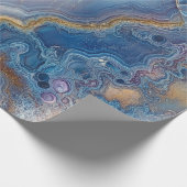 Blue Lace Agate Geschenkpapier (Ecke)