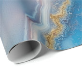 Blue Lace Agate Geschenkpapier (Rolleneckpunkt)