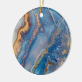 Blue Lace Agate Keramik Ornament (Links)