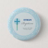 Blue Lace Boy Baptisse Button (Vorderseite)