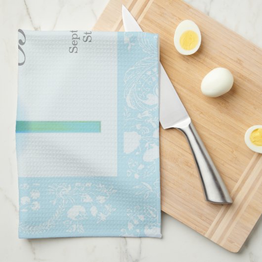 Blue Lace Boy Baptisse Handtuch (Viertel Falte)