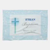 Blue Lace Boy Baptisse Handtuch (Horizontal)