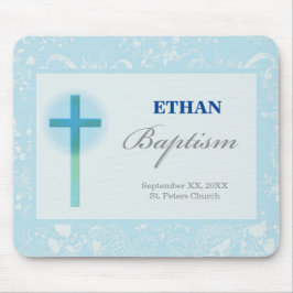 Blue Lace Boy Baptisse Mousepad