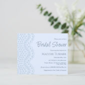 Blue Lace | Brautparty - Haushaltseinladung (Stehend Vorderseite)