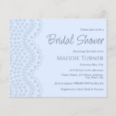 Blue Lace | Brautparty - Haushaltseinladung (Vorderseite)