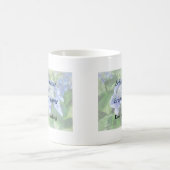 Blue Lace Cap Hydrangea Hochzeitsprodukte Kaffeetasse (Mittel)