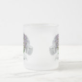 Blue Lace Cap Hydrangea Mattglastasse (Mittel)