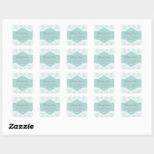 Blue Lace Doily Vielen Dank, dass Sie Aufkleber ne (Blatt)