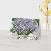 Blue Lace Hydrangea Wedding Blessings Card Karte (Gelbe Blume)