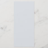 Blue Lace Mandala Wedding Menükarte (Rückseite)