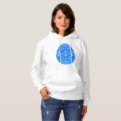 Blue Lace Oaster Egg Womens Hoodie (Vorne ganz)