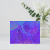 Blue Lace Postcard Postkarte (Stehend Vorderseite)