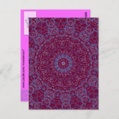 Blue Lace Postkarte (Vorne/Hinten)