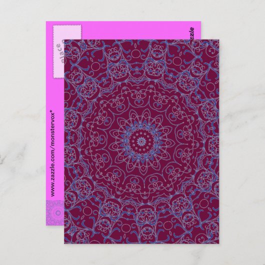 Blue Lace Postkarte (Vorne/Hinten)