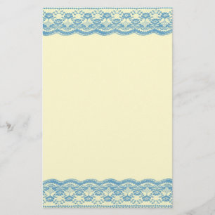Blue Lace Wedding Briefpapier