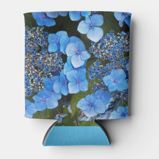 Blue Lacecap Hydrangea Floral Dosenkühler (Vorderseite)