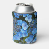 Blue Lacecap Hydrangea Floral Dosenkühler (Kanne Rückseite)