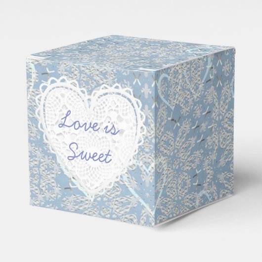 Blue Lacey Hört dich Cupcake Box Geschenkschachtel (Vorderseite)