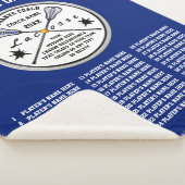 Blue Lacrosse Coach - Geschenke mit allen Spielern Sherpadecke (3/4)