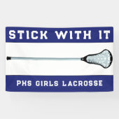 Blue Lacrosse Team Banner (Horizontal)