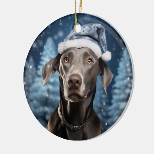Blue Lacy Dog Christmas Keepake Keramik Ornament (Links)