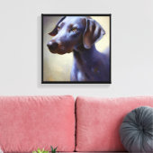 Blue Lacy Dog Leinwanddruck (Insitu (Wohnzimmer))