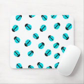 Blue Lady Bug Mousepad (Mit Mouse)
