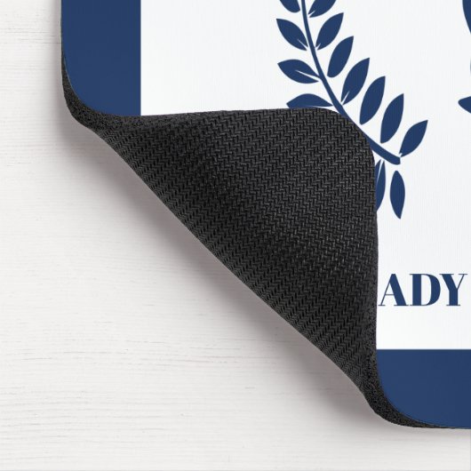 Blue Lady Justice Logo Mouse Pad Mousepad (Ecke)