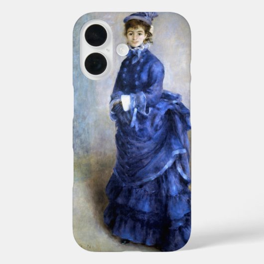 Blue Lady Parisienne Renoir Impressionist Paint Case-Mate iPhone Hülle (Rückseite)
