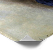 Blue Lady Parisienne Renoir Impressionist Paint Poster (Ecke)