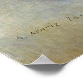 Blue Lady Parisienne Renoir Impressionist Paint Poster (Ecke)