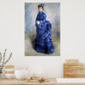 Blue Lady Parisienne Renoir Impressionist Paint Poster (Küche)