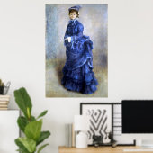 Blue Lady Parisienne Renoir Impressionist Paint Poster (Heimbüro)