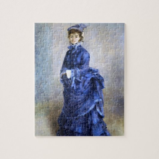 Blue Lady Parisienne Renoir Impressionist Paint Puzzle (Vertikal)