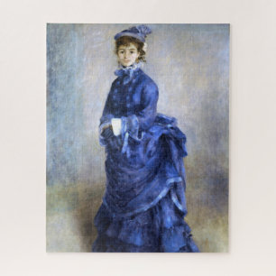 Blue Lady Parisienne Renoir Impressionist Paint Puzzle