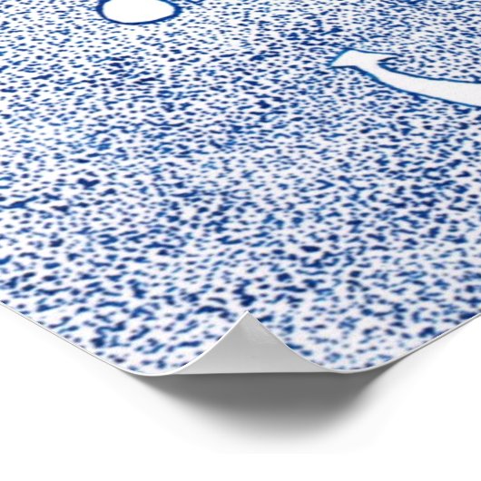 Blue Lady Poster (Ecke)