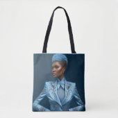 Blue Lady Tote Bag Tasche (Vorderseite)
