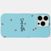 Blue Ladybug Case-Mate iPhone Hülle (Rückseite (Horizontal))