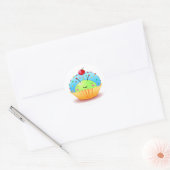 Blue Ladybug Cupcake Sticker (Umschlag)